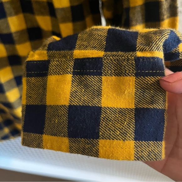 Pacific Outfitters XL Checkered Long-sleeve Shirt Yellow Black Flannel - Picture 3 of 8